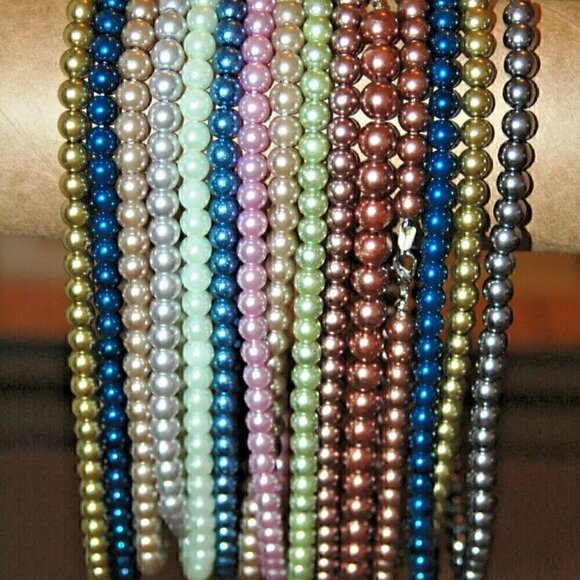 15 Necklace Jewelry Estate Lot Assorted Colors - Picture 1 of 4